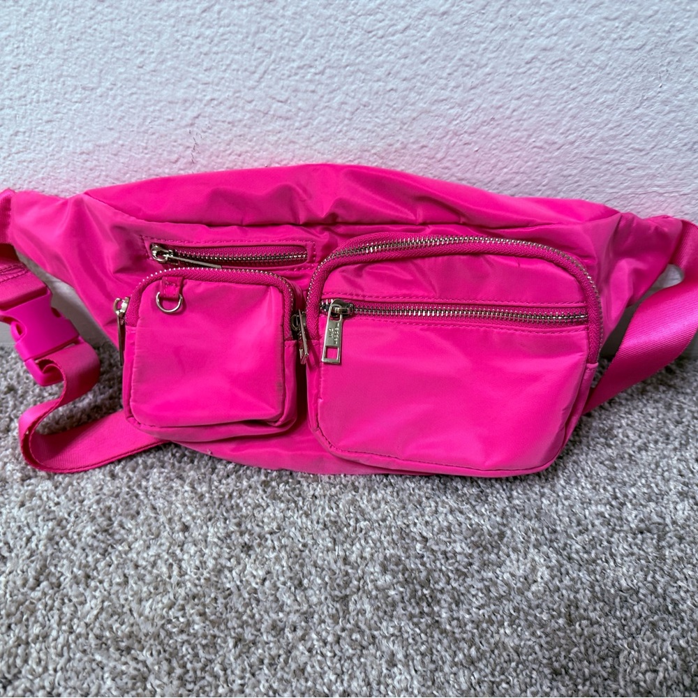 Madden Girl Pink Crossbody Bag with Adjustable Strap